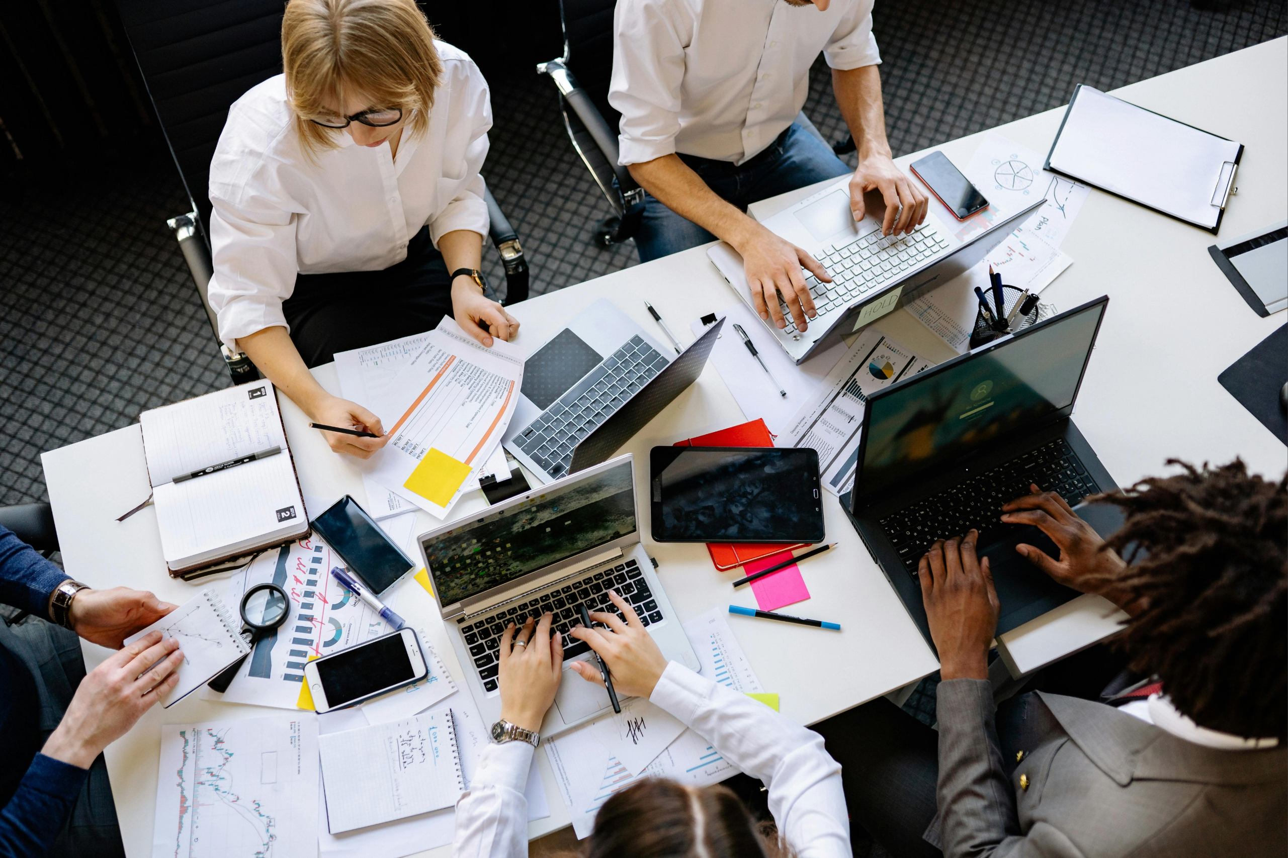 Team working in office